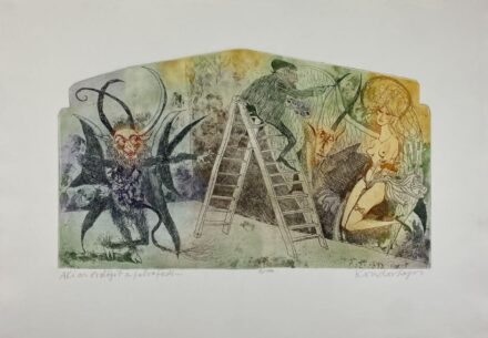 Kondor Lajos (1926-2006): Aki az ördögöt a falra festi