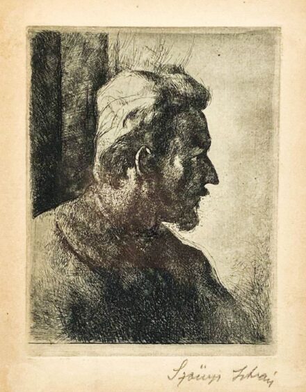 Szőnyi István (1884-1960): Férfi profilból