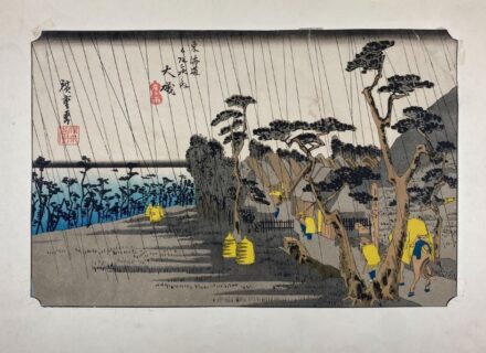 Japán fametszet: Méhészet