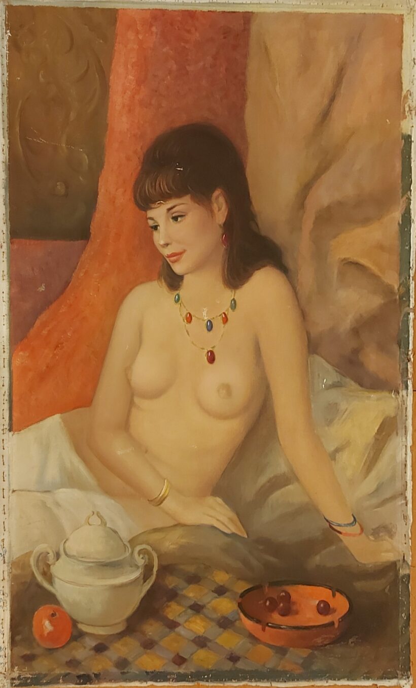 Bódis József ( - ): Lány nyaklánccal. J.j.l.