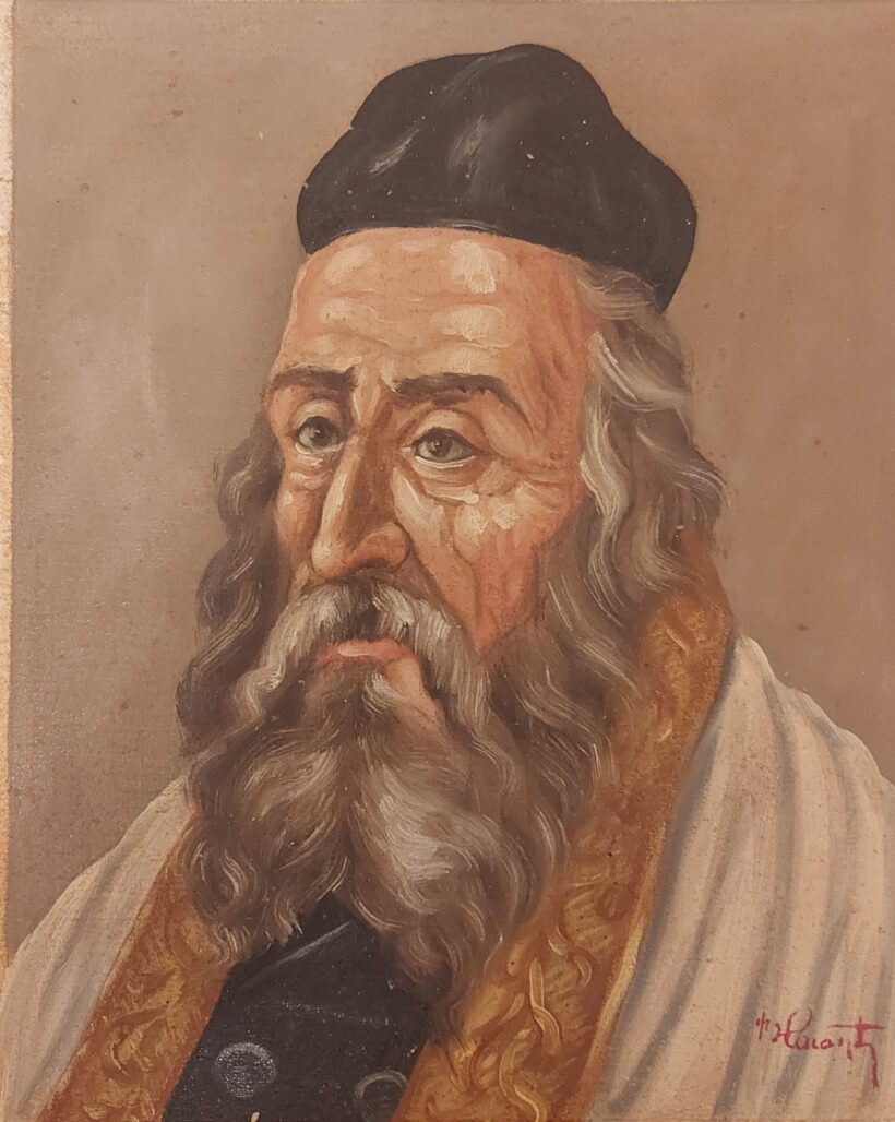 Haraszty jelzéssel: Rabbi portré. J.j.l.