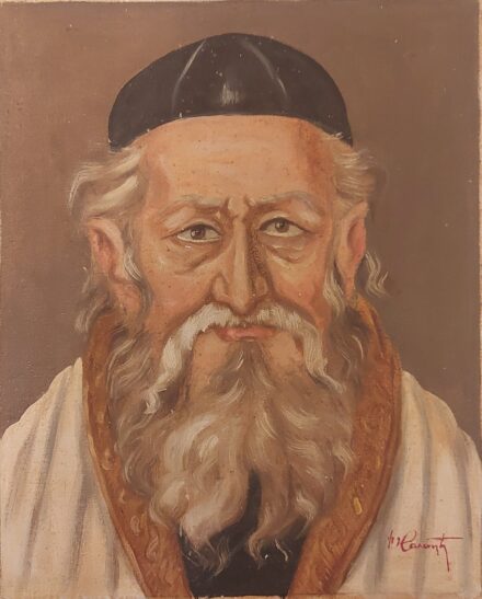Haraszty jelzéssel: Rabbi portré. J.j.l.