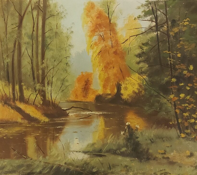 Ismeretlen alkotó: Őszi erdő. J.n.