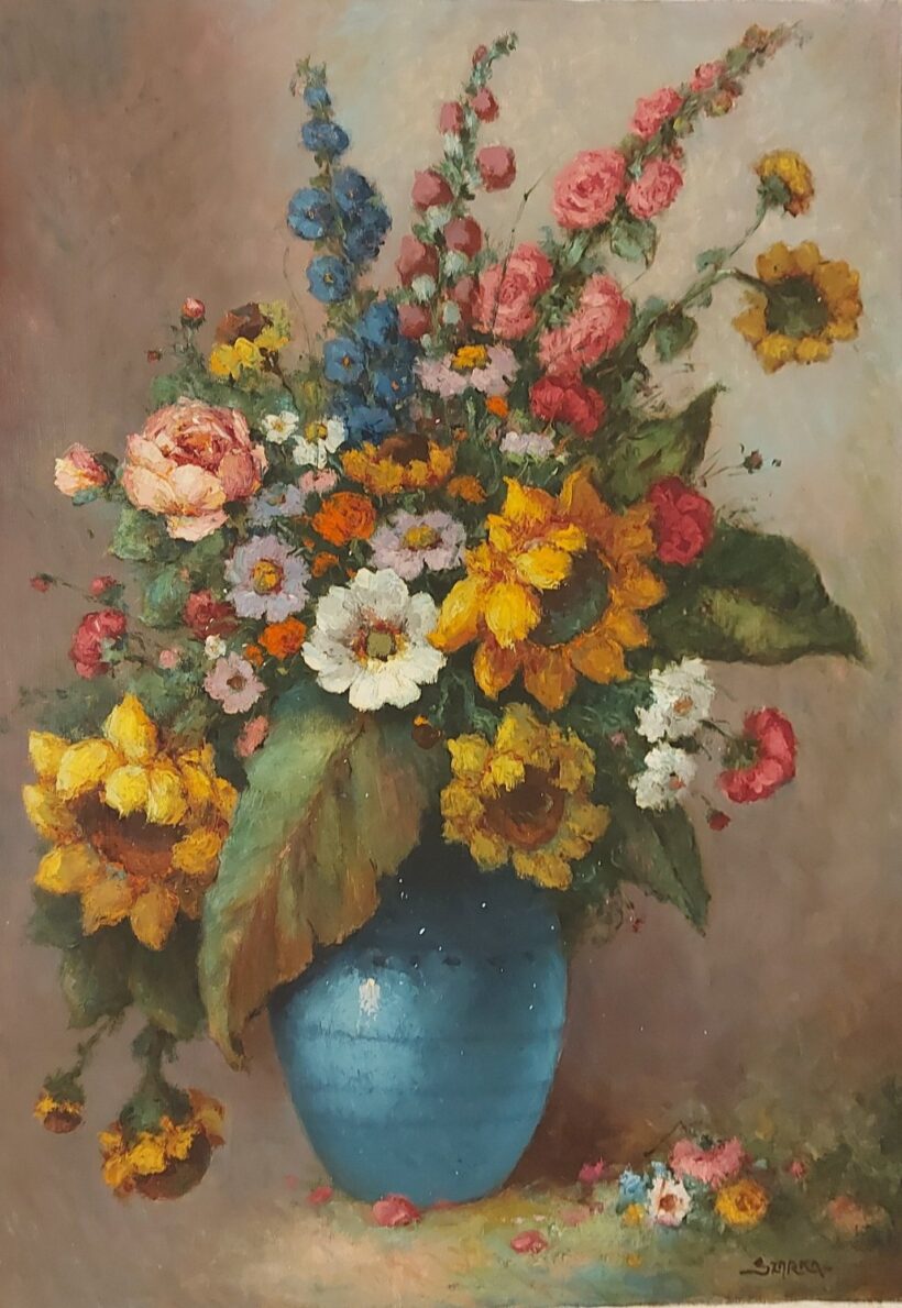 Szarka jelzéssel: Virágcsendélet. J.j.l.