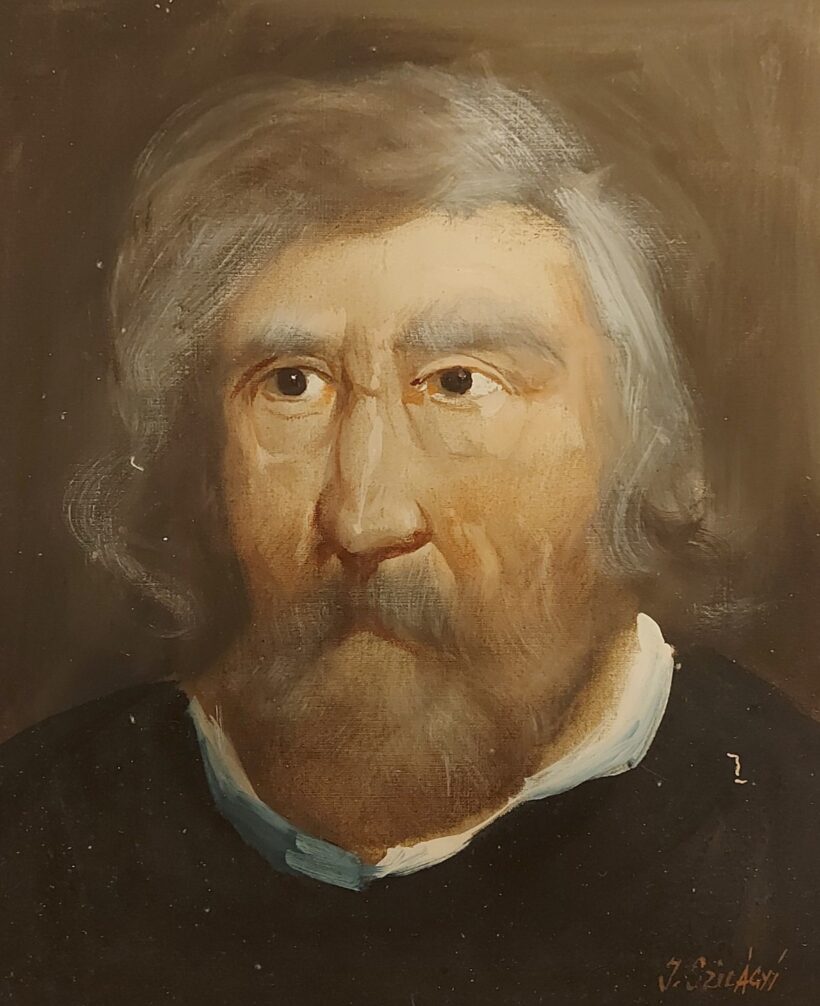 Szilágyi Jolán (1895 - 1972): Férfi portré. J.j.l.