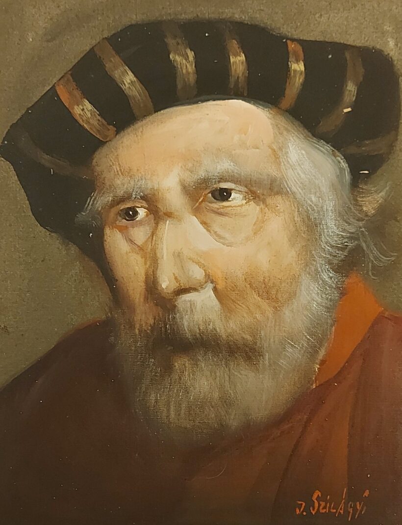 Szilágyi Jolán (1895 - 1972): Férfi portré. J.j.l.