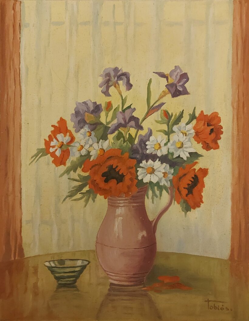 Tóbiás György (1902 - 1968): Virágcsendélet. J.j.l.