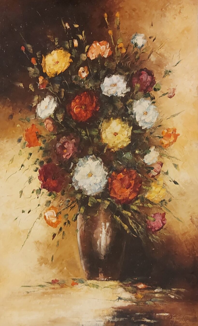 Wieser Júlia jelzéssel: Virágcsendélet. j.j.l.