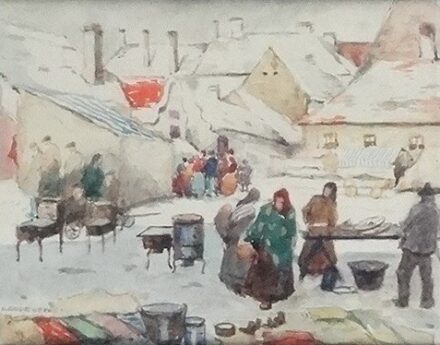 Kende Géza (1889 - 1952): Piac, 1945