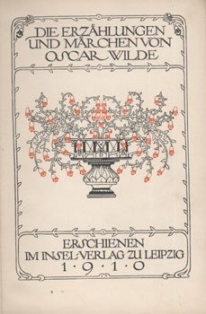 Bibliofília. Wilde, Oscar Bibliofília. Wilde, Oscar: Die Erzählungen und Märchen. Heinrich Vogeler rajzaival és könyvdíszeivel.