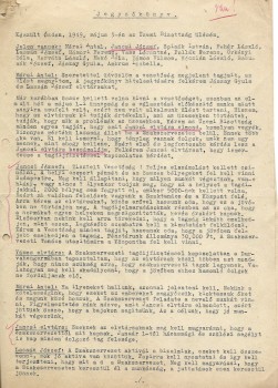 Az ózdi üzemi bizottság jegyzőkönyvei 1947-ből és 1949-ből, 2 db.  Az ózdi üzemi bizottság jegyzőkönyvei 1947-ből és 1949-ből, 2 db.
