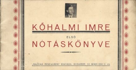 Kotta. Kőhalmi Imre Kotta. Kőhalmi Imre első nótáskönyve. Dedikált példány.