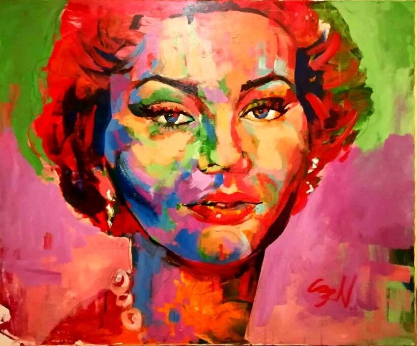 Szabados Norbert (1974 - ) Szabados Norbert (1974 - ): Gina Lollobrigida. Jelzett.