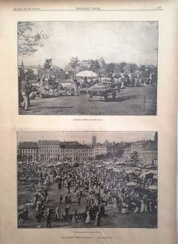 Budapesti életképek. (1897-1909.) Budapesti életképek. (1897-1909.) Gazdagon fotóanyaggal kísért újságrészletek a Vasárnapi Újságból, 33 db. + A tél koplalói. Rota fametszet a Képes Folyóiratból, 1887-ből.