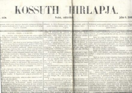 Ezernyolcszáznegyvennyolc. Kossuth Hirlapja. 1848.  Ezernyolcszáznegyvennyolc. Kossuth Hirlapja. 1848. 5. szám. Pesten, csütörtök julius 6. 1848. Felelős szerk. Bajza József.