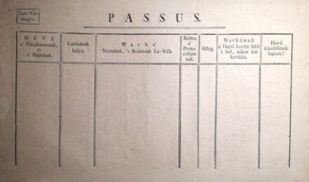 Magyar nyelvű, kitöltetlen, Zala vármegyei dupla marhalevél a 18-19. század fordulójáról.  Magyar nyelvű, kitöltetlen, Zala vármegyei dupla marhalevél a 18-19. század fordulójáról. Vízjeles, szép papíron.