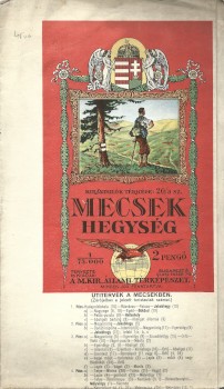 Kirándulók térképe. Mecsek hegység.  Kirándulók térképe. Mecsek hegység.  Mérték: 1 : 75.000.