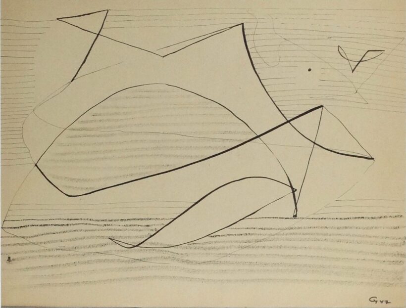 Gyarmathy Tihamér (1915 - 2005): Tenger 1947.