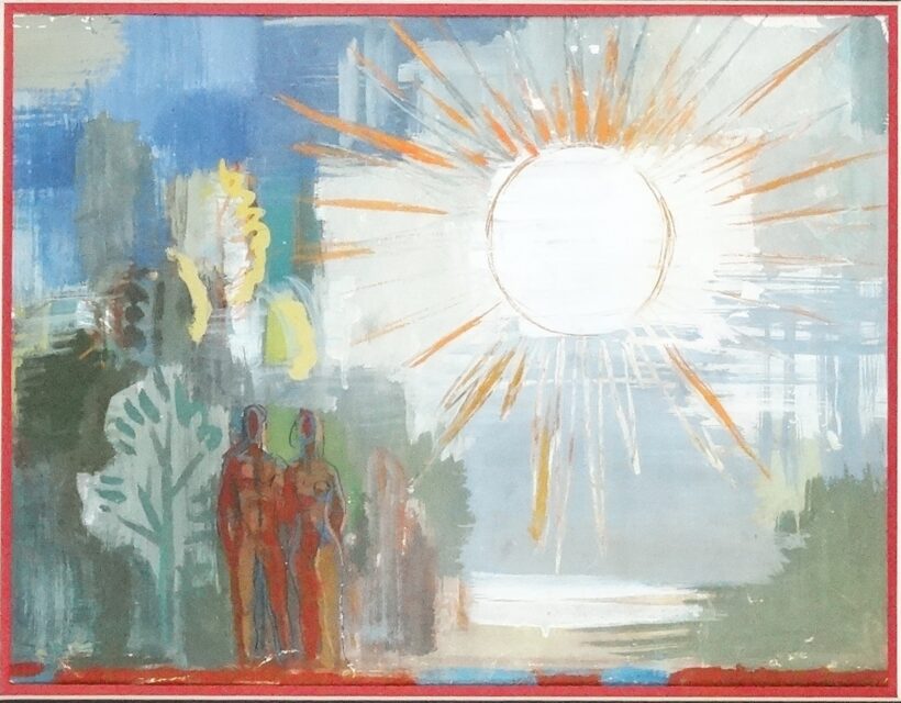 Iván Szilárd (1912-1988): Emberpár (Kiállítva: a festőművész emlékkiállításán, Ráday Galéria, 2003)