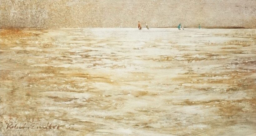 Koleszár Erzsébet (1944-): Balaton napnyugtakor 1976