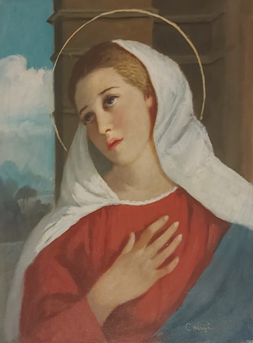 Hikády Erzsébet, Czene Béláné (1911-2008) Hikády Erzsébet, Czene Béláné (1911-2008): Szűz Mária. J.j.l.