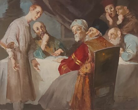 Szánthó Mária (1902 - 1994) Szánthó Mária (1902 - 1994): Bibliai jelenet. J.j.l.