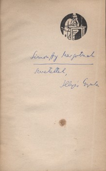 Illyés Gyula  Illyés Gyula összegyűjtött versei. Simonffy Margot előadóművésznek dedikált példány.
