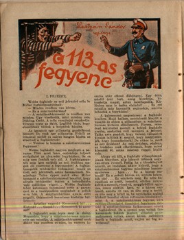 Ponyva. Nagy Képes Friss Naptár az 1936-ik esztendőre.  Ponyva. Nagy Képes Friss Naptár az 1936-ik esztendőre. A Friss Ujság karácsonyi kiadványa. Benne Lestyán Sándor A 113-as fegyenc c. regényével.