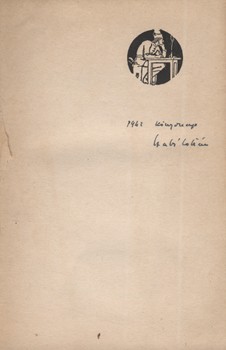 Szabó Zoltán Szabó Zoltán: Szerelmes földrajz. Első kiadás. 1942-es könyvnapi aláírással.
