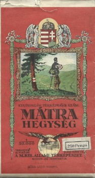 Mátra hegység.  Mátra hegység. Mérték 1: 50.000.