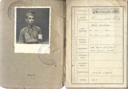 Judaika. Munkaszolgálatos zsoldkönyv 1944-ből.  Judaika. Munkaszolgálatos zsoldkönyv 1944-ből.