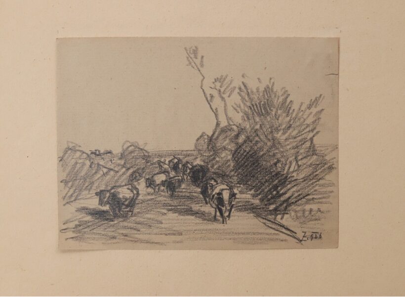 Zombory Lajos (1867-1933): Hazatérő tehenek - Image 2