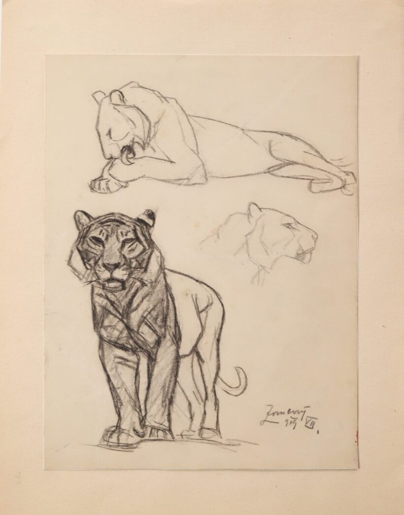 Zombory Lajos (1867-1933): Tigris - Image 2