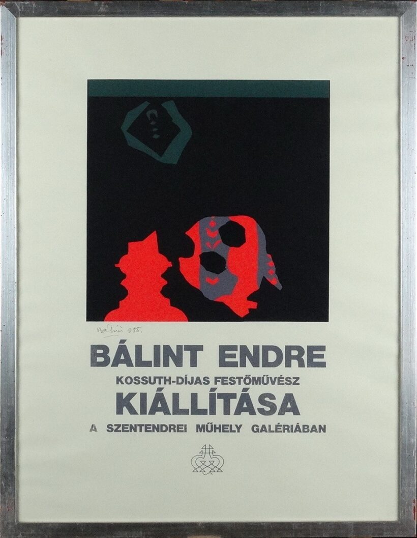 Bálint Endre (1914 - 1986) : Kiállítási plakát 1985.