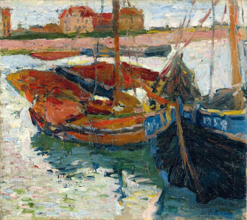 Czóbel Béla (1883-1976): Zeebruggei bárkák, 1905