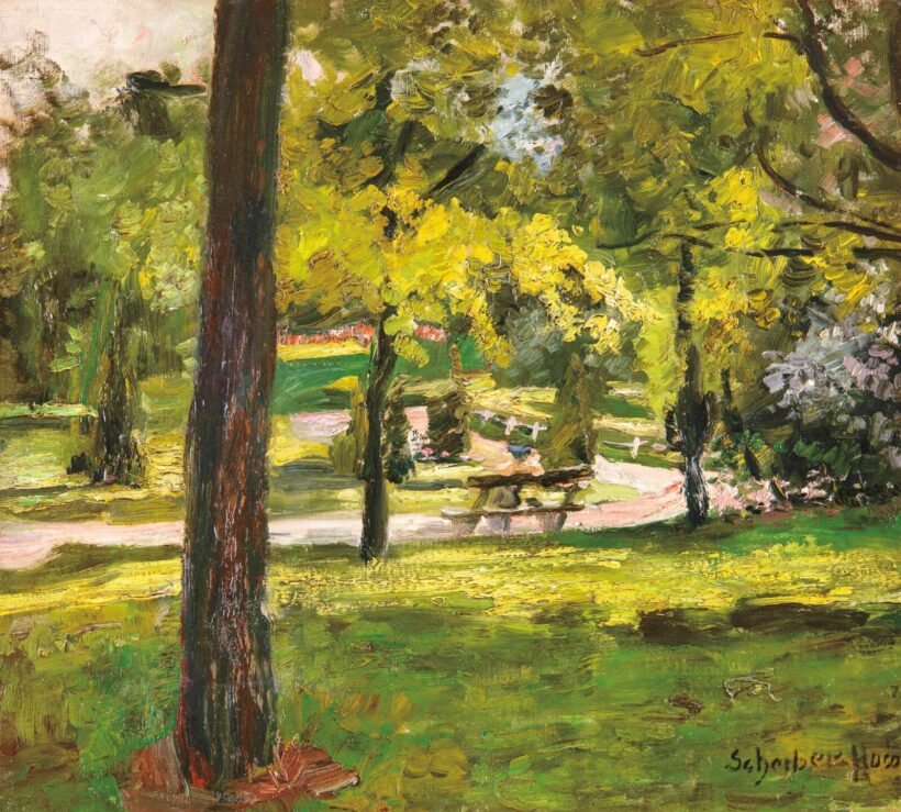 Scheiber Hugó (1873-1950): Parkban