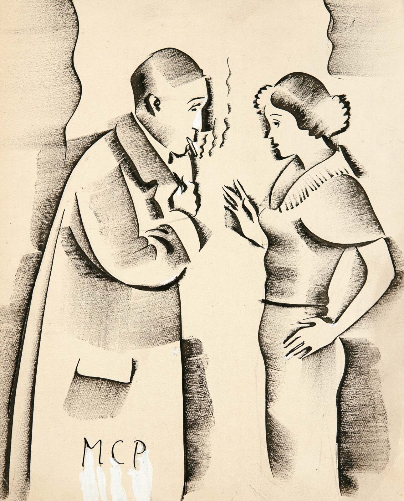 Molnár-C. Pál (1894-1981): Beszélgetők