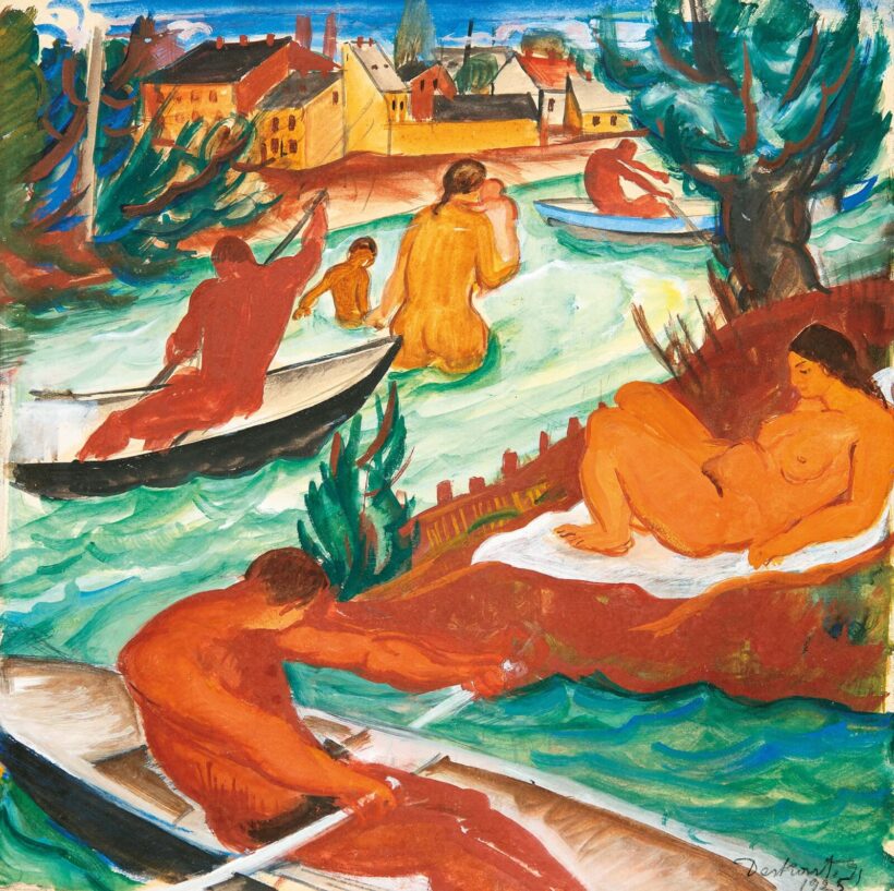 Derkovits Gyula (1894-1934): Evezők (Csónakázók), 1925