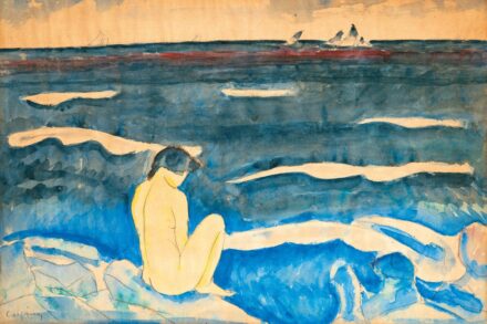 Czigány Dezső (1883-1938): Akt tengerparton, 1930-as évek