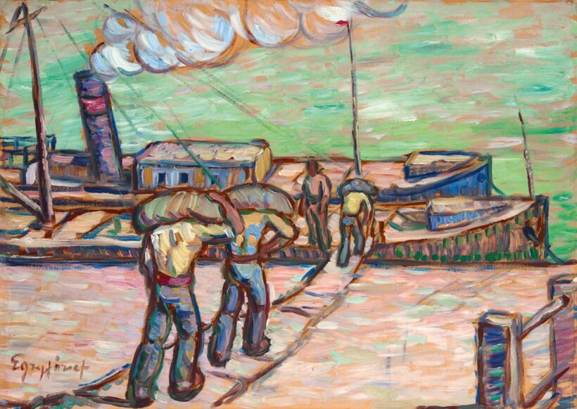 Egry József (1883-1951): Rakodómunkások, 1911-1912