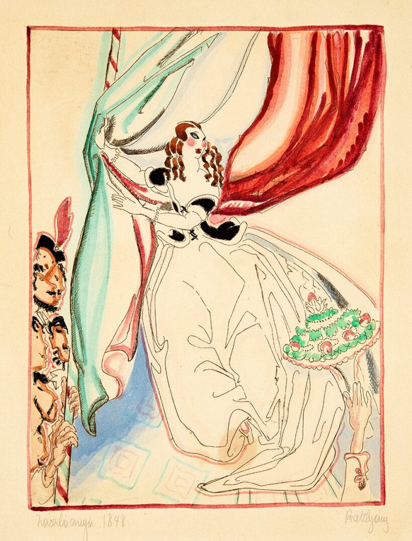 Batthyány Gyula (1887-1959): Zászlóanya, 1848