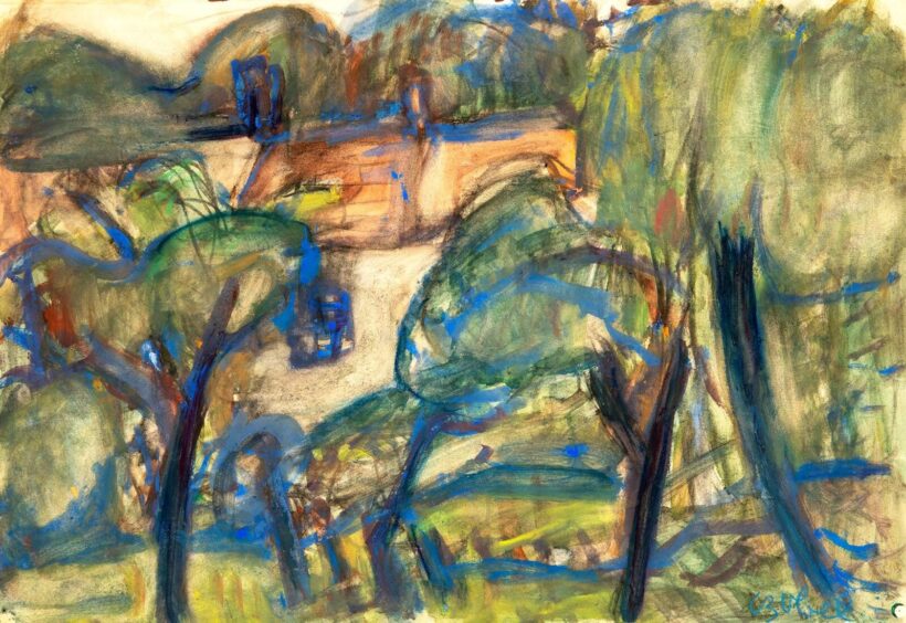 Czóbel Béla (1883-1976): Szentendrei kert