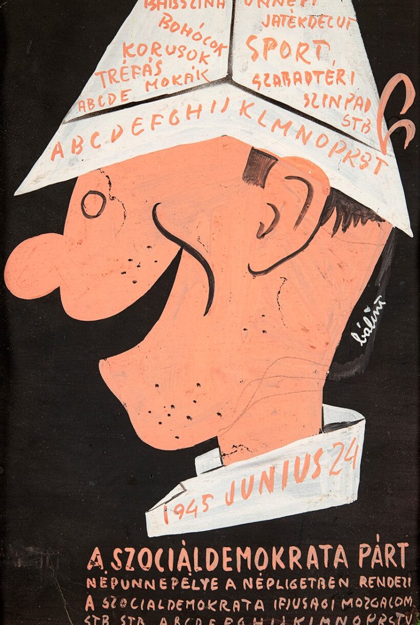 Bálint Endre (1914-1986): Plakátterv, 1945