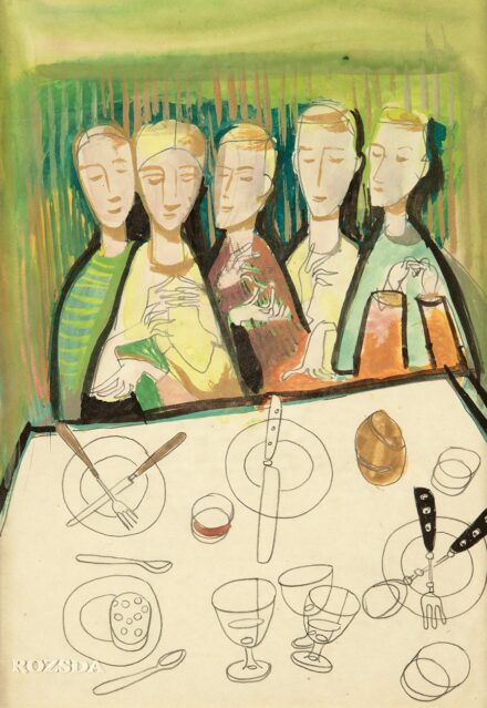 Rozsda Endre (1913-1999): Asztaltársaság