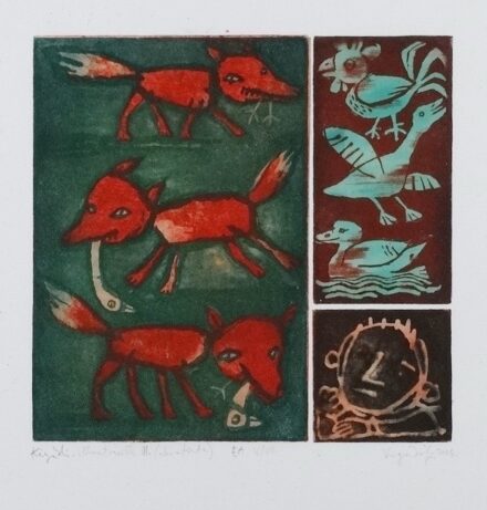 Varga Zsófia (1974-) : Kányádi illusztráció I, III, IV, V, VI.