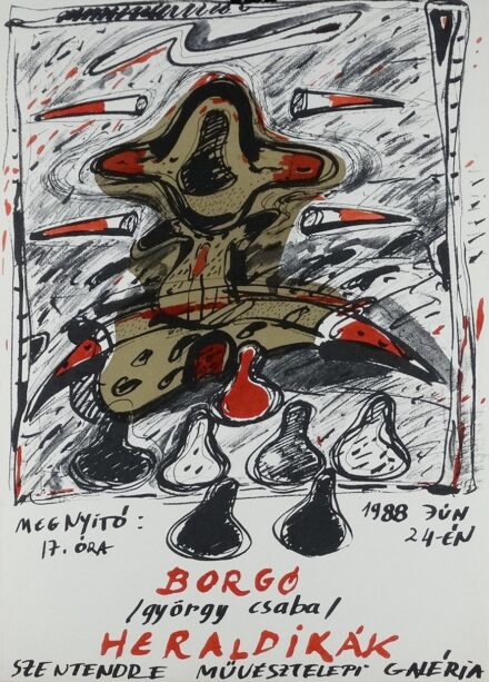 Borgó Csaba György (1950) : Kiállítási plakát 1988