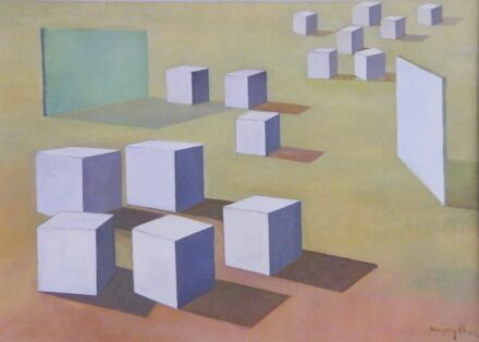 Kaposy K.Ödön (1914 - 1996) : Térbeliség II. 1981.