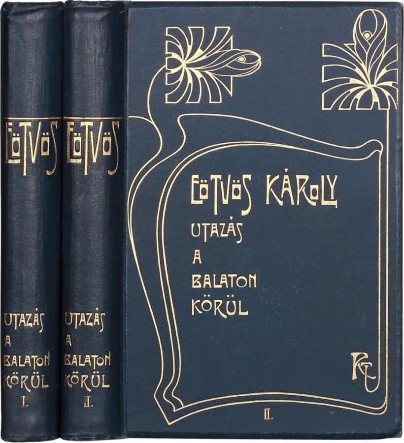 Eötvös Károly Eötvös Károly: Utazás a Balaton körül. 3. kiad. 1-2. kötet. Gottermayer-kötésben. + Eötvös Károly: A balatoni utazás vége.