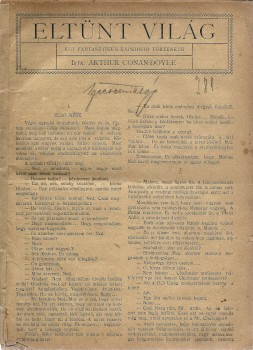 Ponyva. Doyle, Arthur Conan Ponyva. Doyle, Arthur Conan: Eltűnt világ. Egy fantasztikus expedíció története.