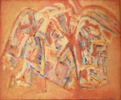 Korbel, Pavel (1932–2014) Korbel, Pavel (1932–2014): Absztrakt kompozíció. Olaj, vászon. Jelzett.